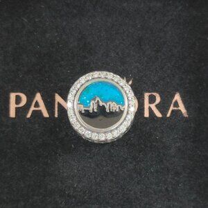 Pandora Silver and Blue Charm Bracelet